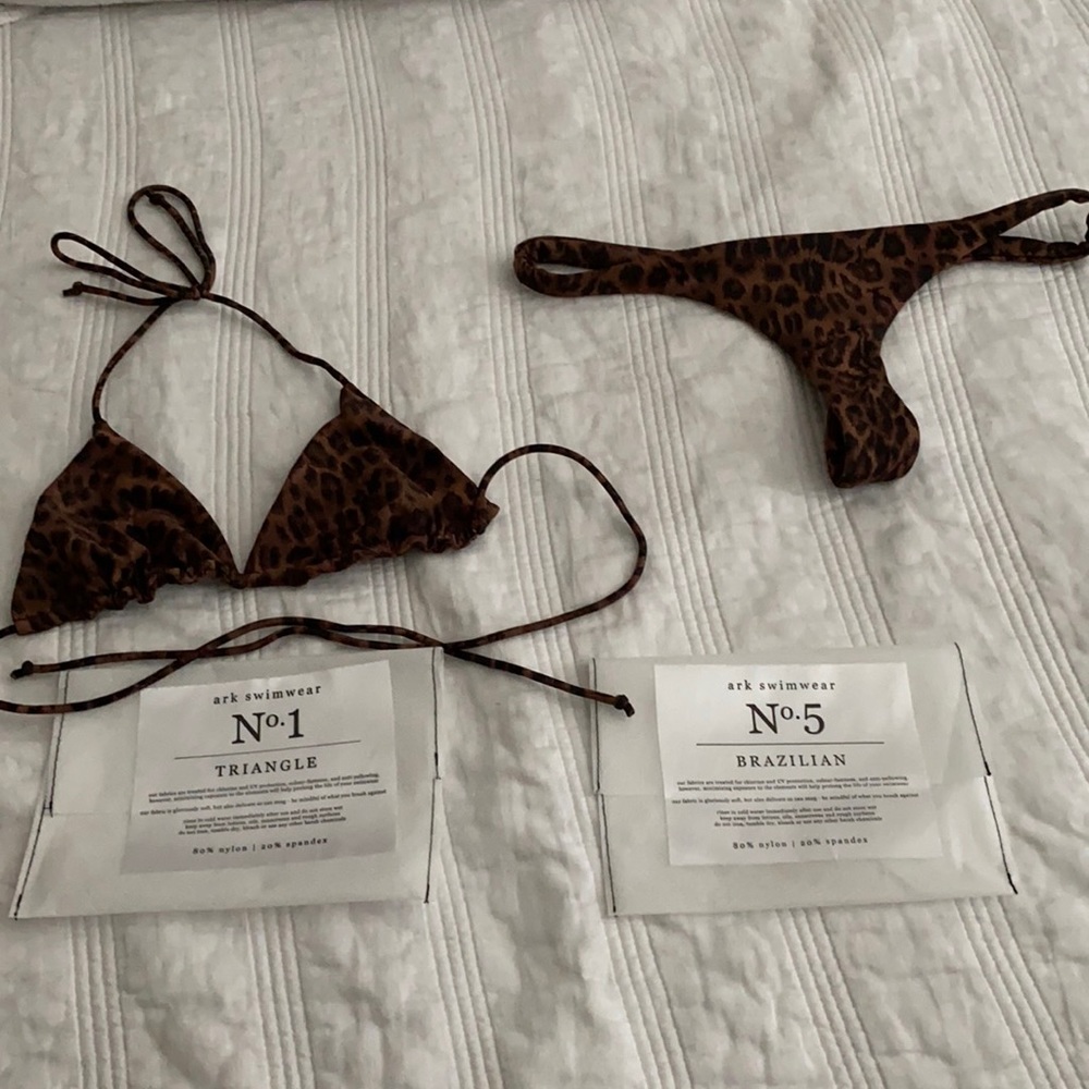 ARK Swimwear Leopard Triangle Bikini/Brazilian